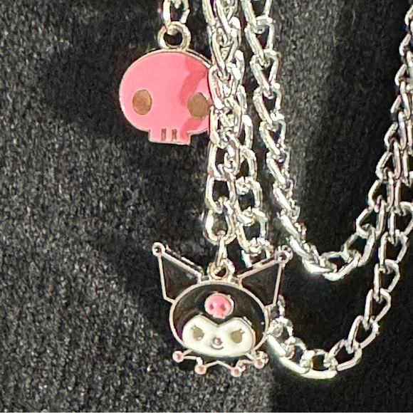 Hello Kitty & Friends x Forever 21 size M knit Kuromi chain cardigan - Picture 5 of 14